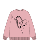 320g MAMA Abstract Heart Line Printed Cotton Sweatshirt Emma Bridess