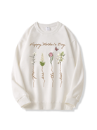 320g Grandma Floral Printed Cotton Sweatshirt Emma Bridess