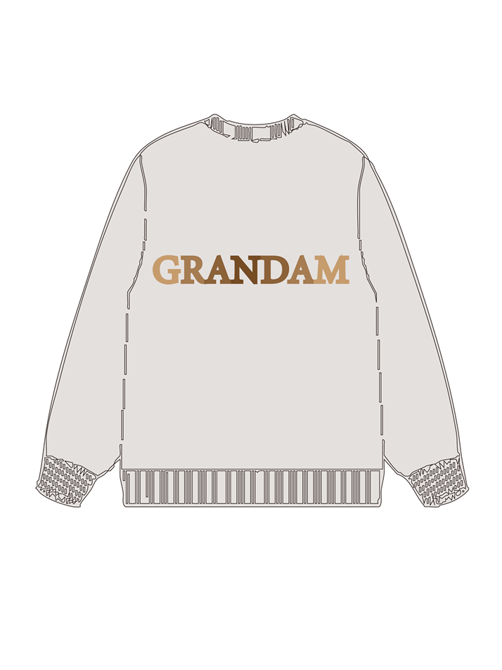 320g Grandma Floral Printed Cotton Sweatshirt Emma Bridess