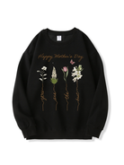 320g Grandma Floral Printed Cotton Sweatshirt Emma Bridess