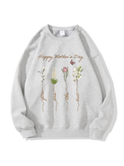 320g Grandma Floral Printed Cotton Sweatshirt Emma Bridess