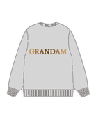 320g Grandma Floral Printed Cotton Sweatshirt Emma Bridess