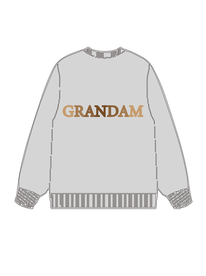 320g Grandma Floral Printed Cotton Sweatshirt Emma Bridess