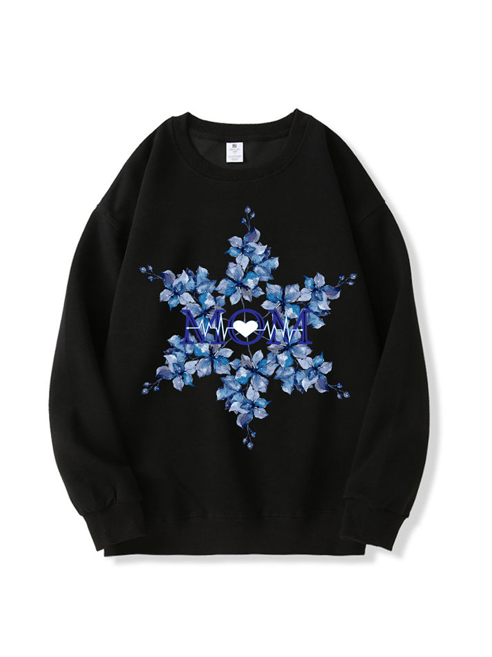 320g Mom Garland Printed Cotton Sweatshirt Emma Bridess