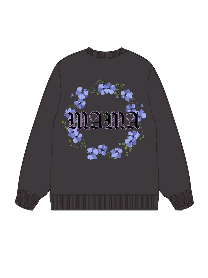 320g Mom Garland Printed Cotton Sweatshirt Emma Bridess