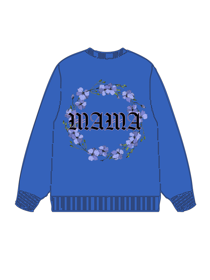 320g Mom Garland Printed Cotton Sweatshirt Emma Bridess