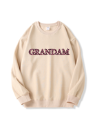 320g Leopard Print Grandma Letter Printed Cotton Sweatshirt Emma Bridess