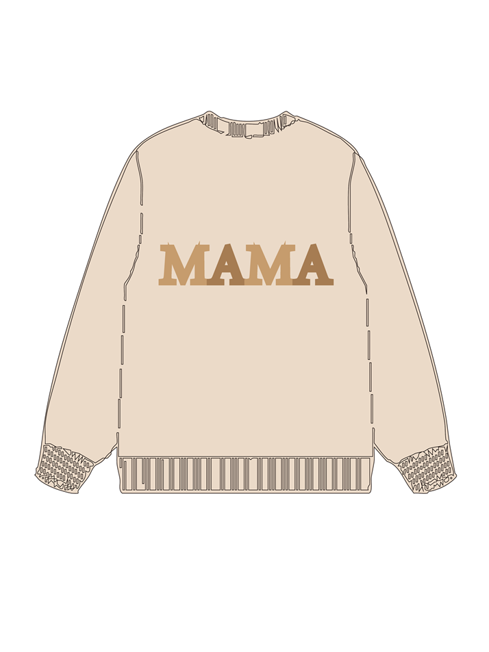 320g Sunflower Mama Letter Printed Cotton Sweatshirt Emma Bridess