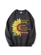 320g Sunflower Mama Letter Printed Cotton Sweatshirt Emma Bridess