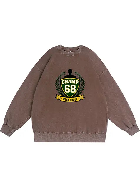 350g NFL Football Wash Old Cotton Sweatshirt Emma Bridess