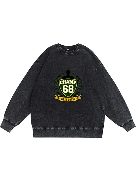 350g NFL Football Wash Old Cotton Sweatshirt Emma Bridess