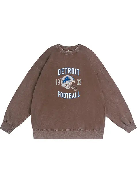 350g NFL Detroit Lions Wash Old Cotton Sweatshirt Emma Bridess