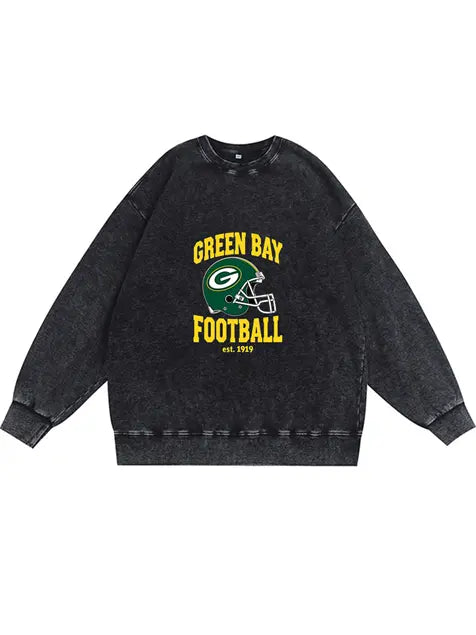 350g NFL Green Bay Packers Wash Old Cotton Sweatshirt Emma Bridess