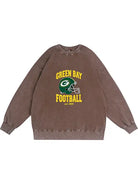 350g NFL Green Bay Packers Wash Old Cotton Sweatshirt Emma Bridess