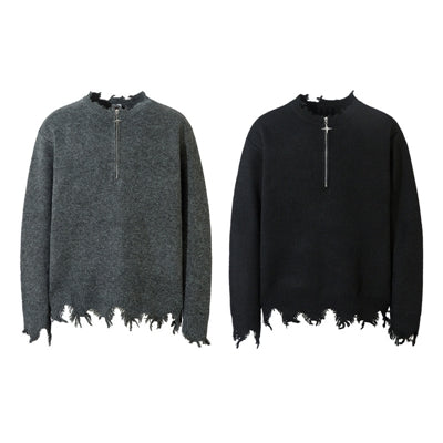 Hem Failure Half-zip Sweater Men