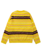 Women Type Geesas Contrasting Striped Sweatshirt