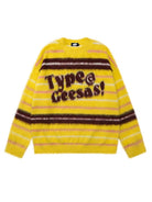 Women Type Geesas Contrasting Striped Sweatshirt