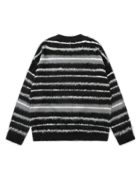 Women Type Geesas Contrasting Striped Sweatshirt