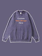 450g Custom Wash Color Basic Cotton Sweatshirt