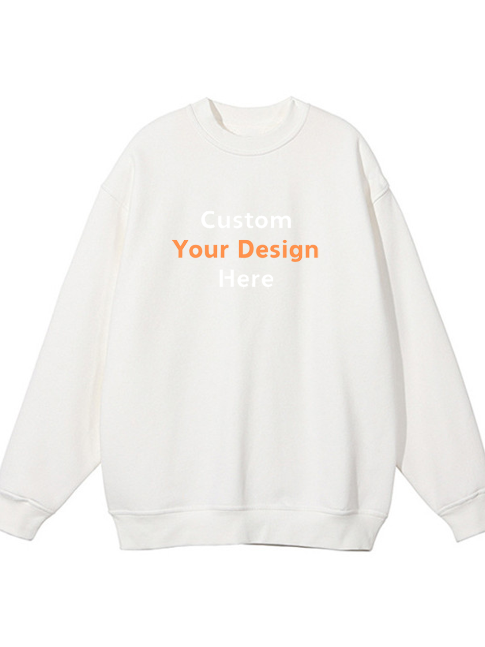 Custom Letter Printed Organic Cotton Sweatshirt