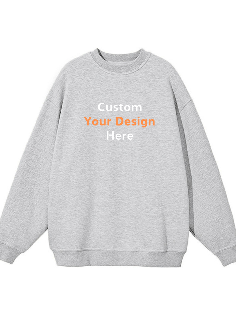 Custom Letter Printed Organic Cotton Sweatshirt