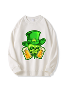 320g Guinness Printed Cotton Sweatshirt for St. Patrick's Day Emma Bridess