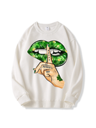 320g Hush Printed Cotton Sweatshirt for St. Patrick's Day Emma Bridess