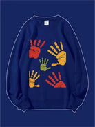 Colorful Hand Graphic Custom Sweatshirt