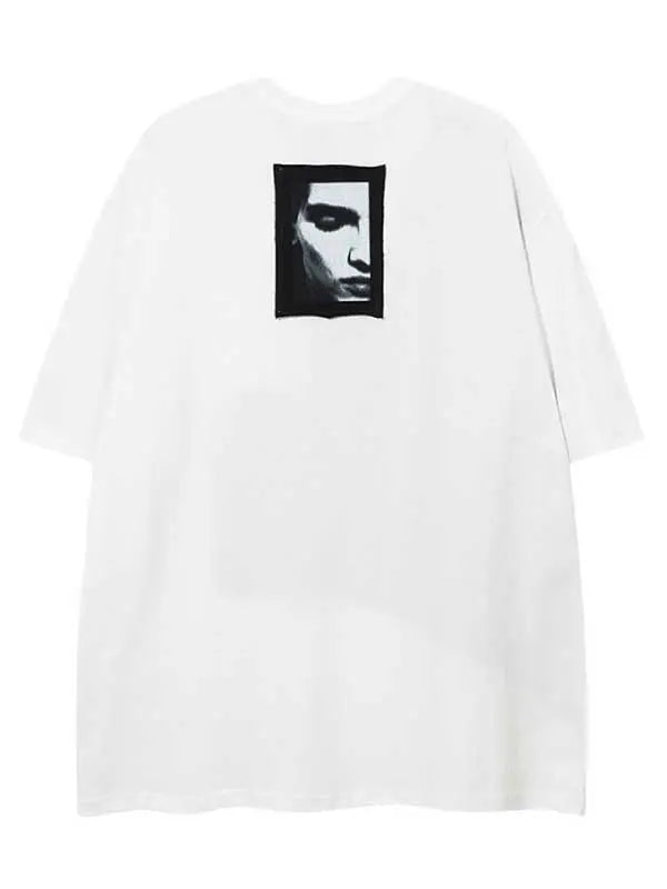 Colorblock Men's Pattern Printed Drop Shoulder T-Shirt - Emma Bridess