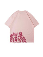 Women's Pink Street Style Short Sleeve T-Shirt - Emma Bridess