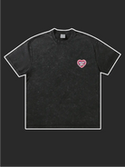 Heart Pattern Washed Vintage Cotton T-Shirt - Emma Bridess