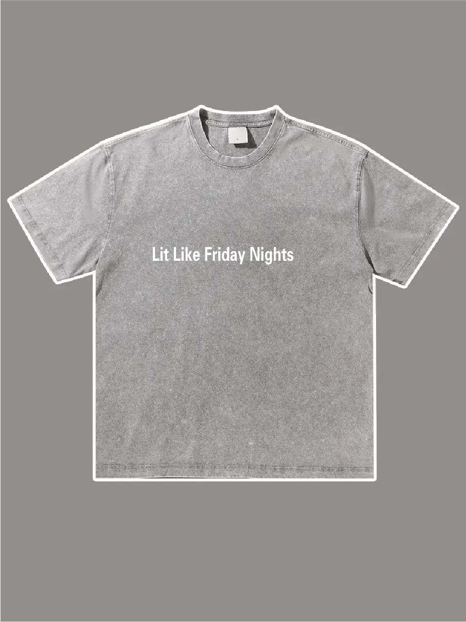 Lit Like Friday Nights Embroidered T-Shirt - Emma Bridess