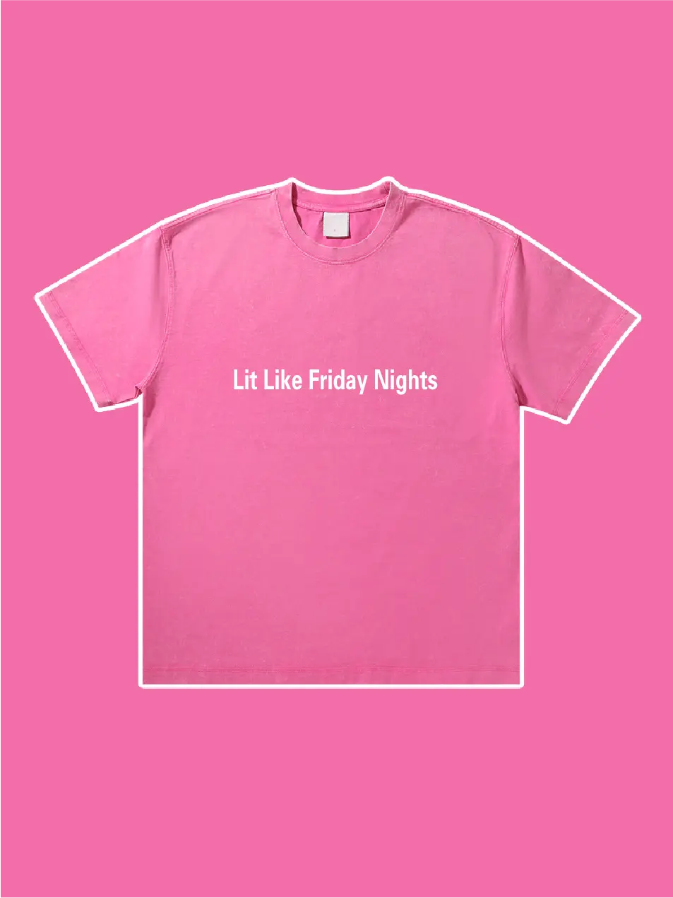 Lit Like Friday Nights Embroidered T-Shirt - Emma Bridess