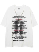 Y2K Letter Graphic Tee With Necklace - Emma Bridess