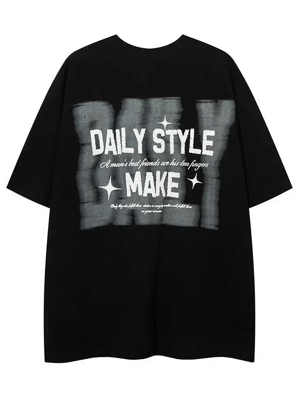 Make for Daily Style Y2K Graphic Tee With Necklace - Emma Bridess