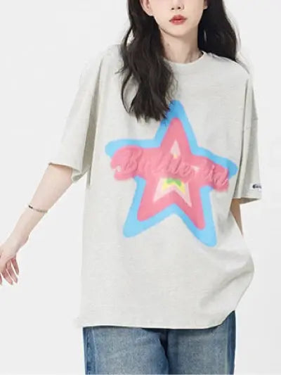 Girls Y2K Star Graphic Tees