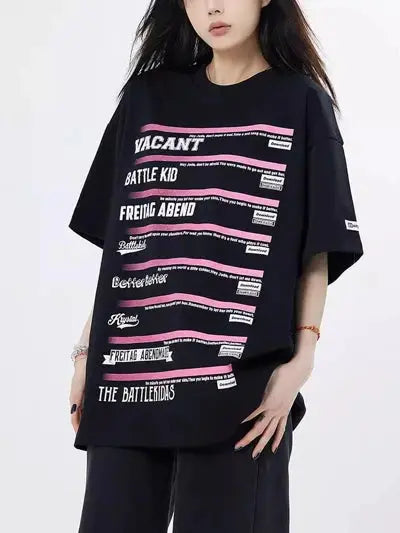 High Steet Slogan Graphic T-Shirt