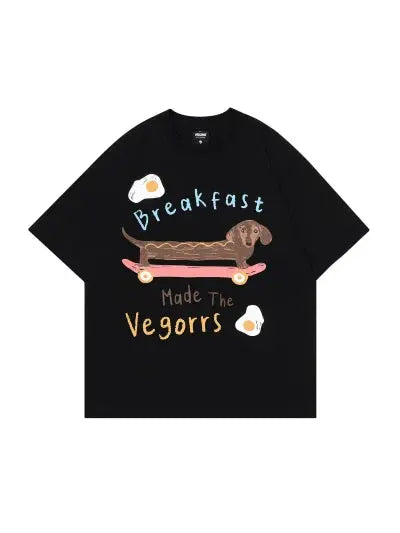 Breakfast Funny Graphic Tees for Girls