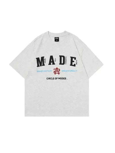 Simple Letter Printed Tees