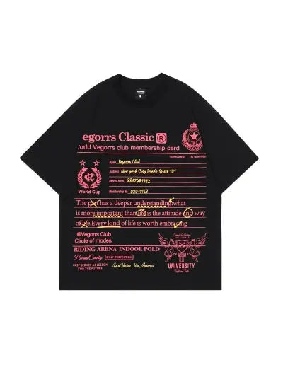 Egorrs Classic Slogan Graphic Tees