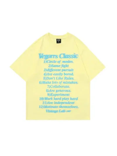 Vegorrs Classic Slogan Graphic Tees