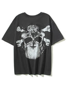 Skull Print Baggy Hip Hop T-shirt