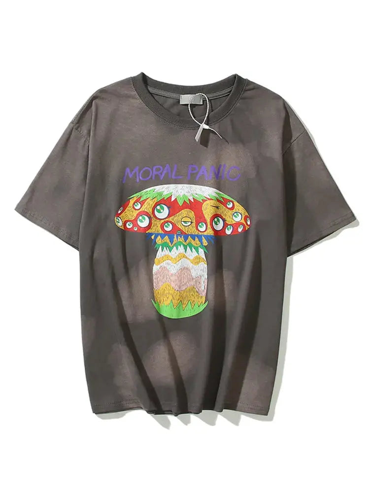 Graffiti Mushroom Eyes Vintage T-shirt