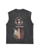 Kanye Skull Graphic Sleeveless Tee