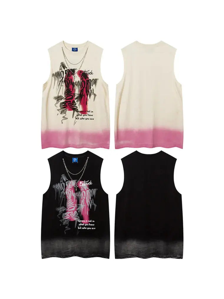 Gradient Summer Sleeveless Vest