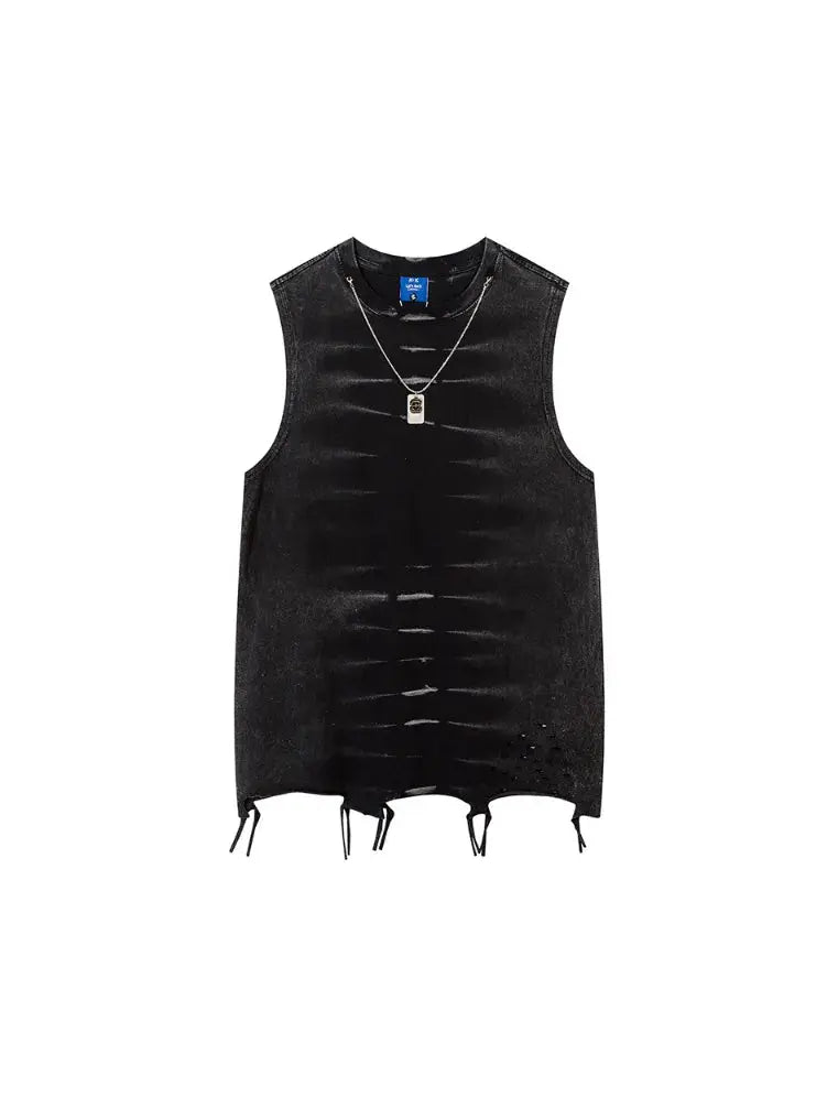 Gradient Holed Summer Vest