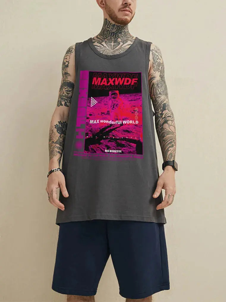 Hip Hop Vintage Sleeveless Shirt