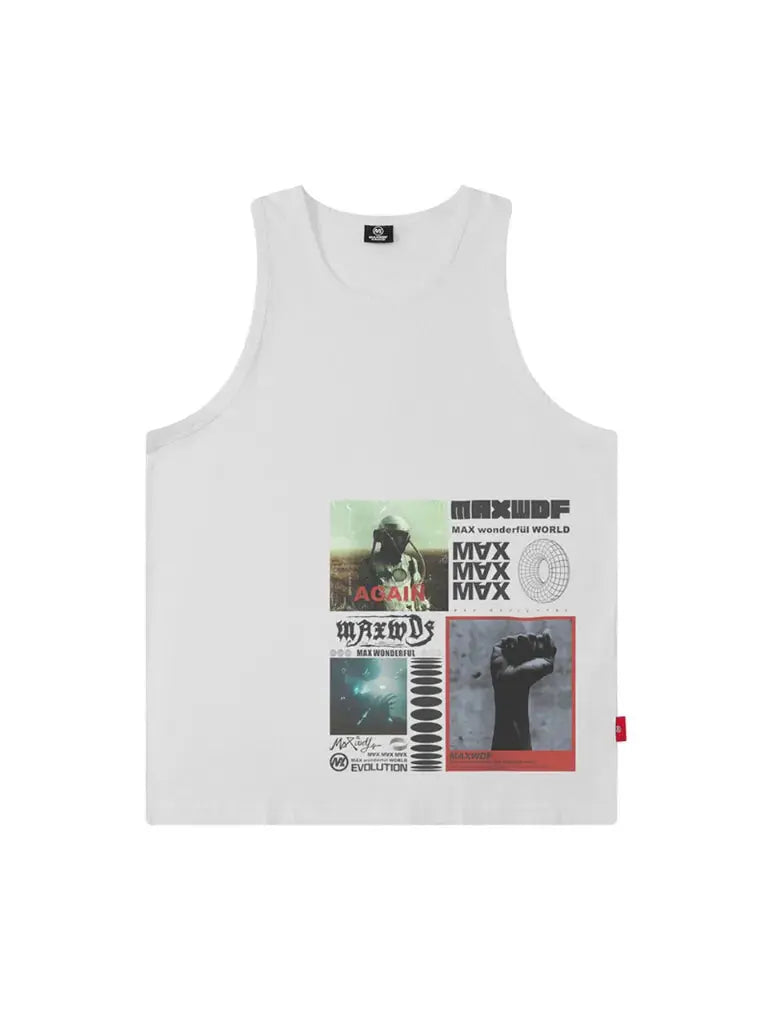 Hip Hop Vintage Sleeveless Shirt