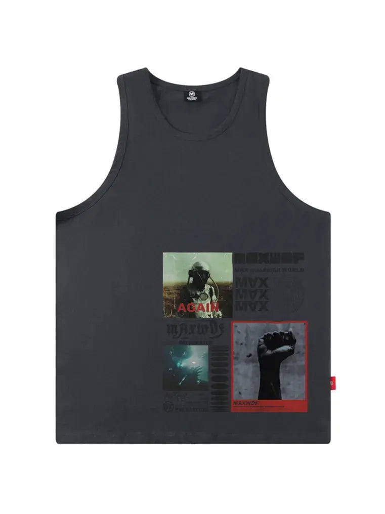 Hip Hop Vintage Sleeveless Shirt