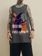 Hip Hop Vintage Vest Sleeveless Shirt